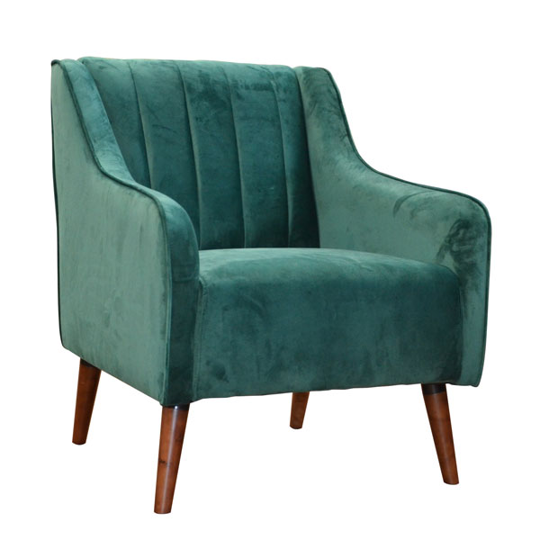 Fauteuil émeraude VELVET 69x77x66cm - ADC