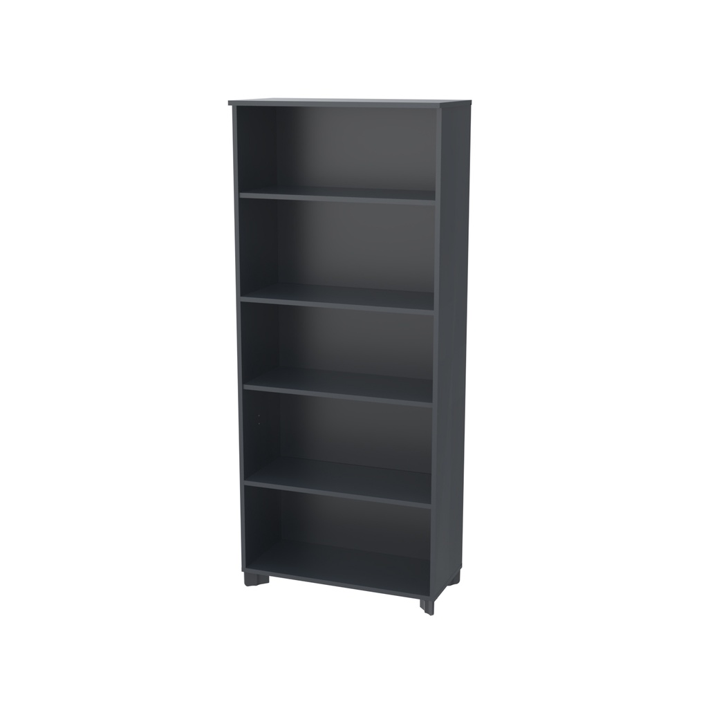 Armoire haute de rangement ouverte anthracite