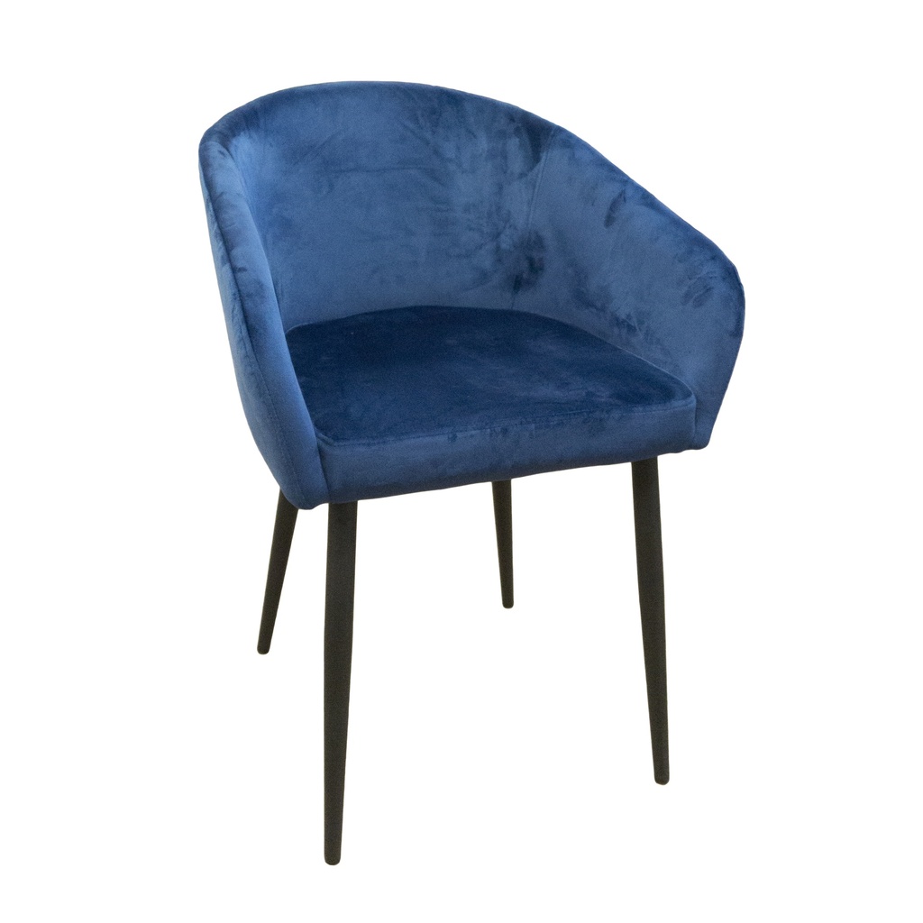 Chaise Bleu  VELVET - PLS