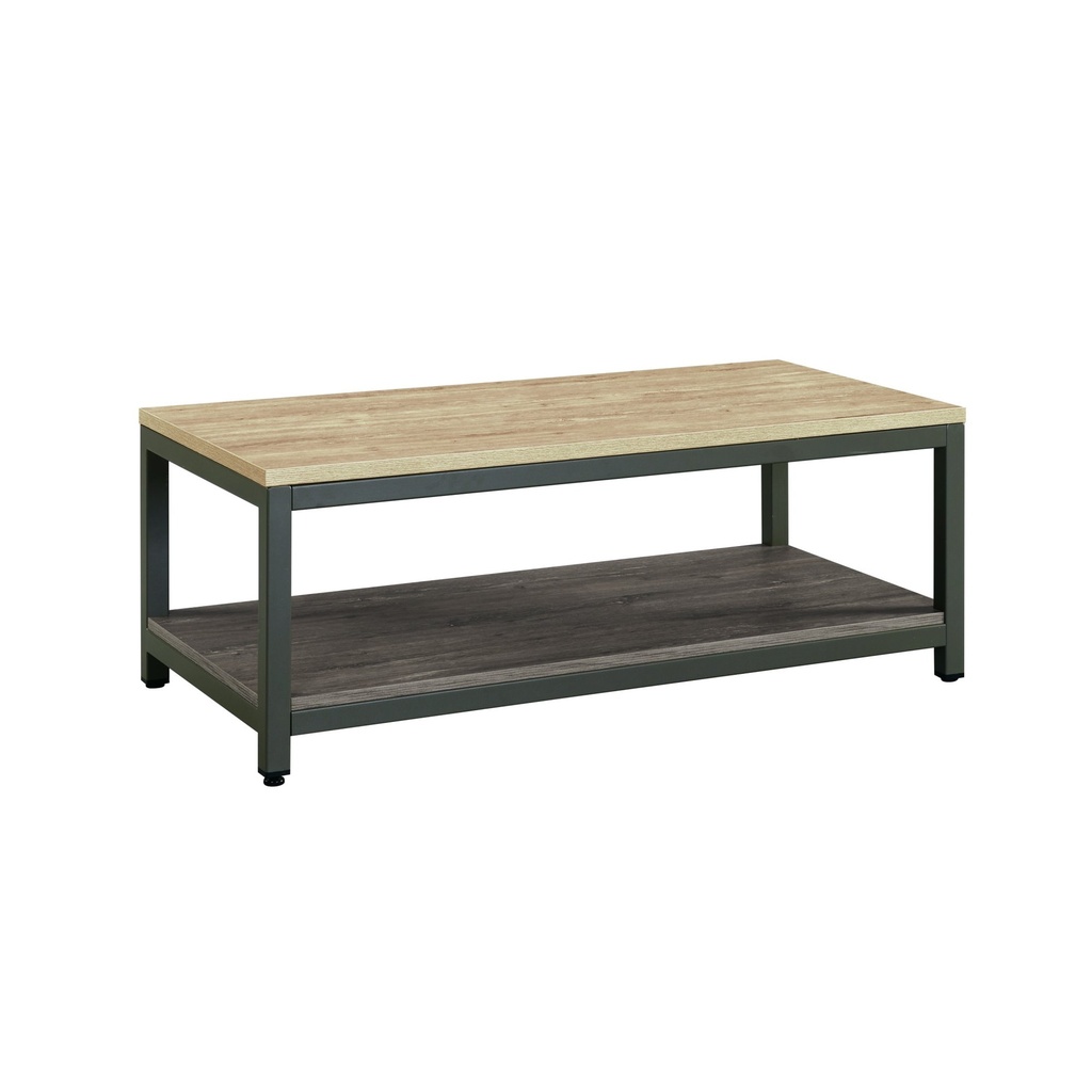 TABLE BASSE AVEC PIETEMENT EN METAL L1200 x W600 x H450MM  GRIS AMBERG