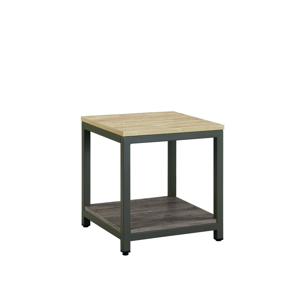 TABLE D'APPOINT AVEC PIETEMENT EN METAL L560 x W600 x H610MM GRIS AMBERG