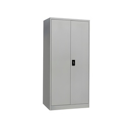 [BPRMA-2D] Armoire de rangement en acier avec porte battante en métal (sans cadre) gris clair-LYD