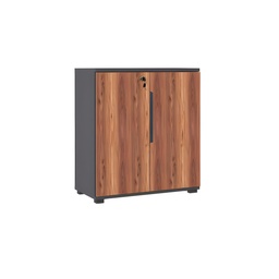 [BPRB-SWDC810P] Armoire basse de rangement à 2 portes battantes Pera/Anthracite