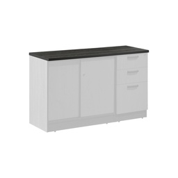 [BCU1200TNG] Panneau supérieur pour Bureaux Newport Gris + Solama Gris L120XW420XT25mm