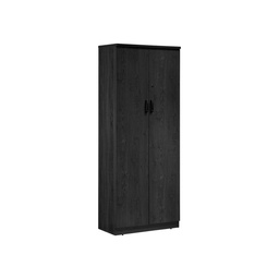 [BCU8042WDNGG] Bibliothèque Avec Porte Bois Newport Gris + Solama Gris L800XW420XH2035mm