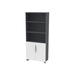 [BPRB-HWDC1530-W] Armoire de rangement mi-haute  Anthracite